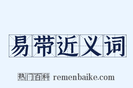 易带近义词是什么意思的图片